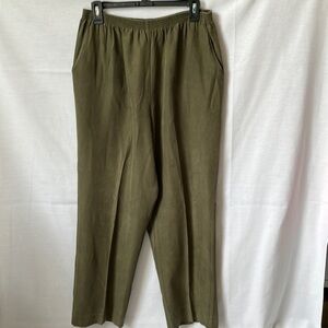Alfred Dunner Stretch Pants Olive